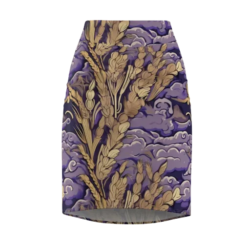 Amethyst Grain on a Pencil Skirt