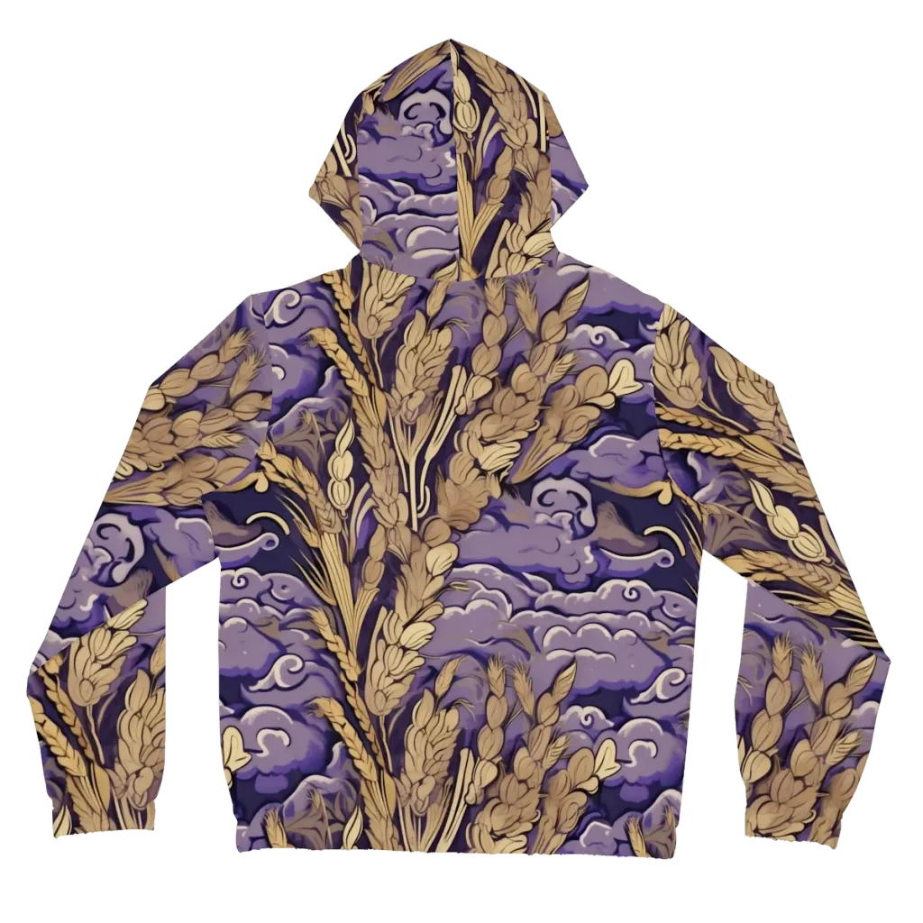 Amethyst Grain on Women's Full-Zip Hoodie — Back