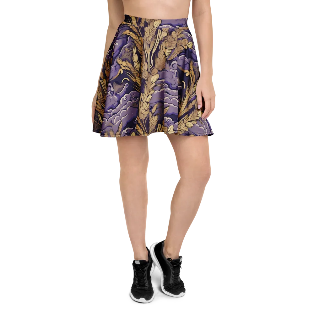 Amethyst Grain on Skater Skirt — Front