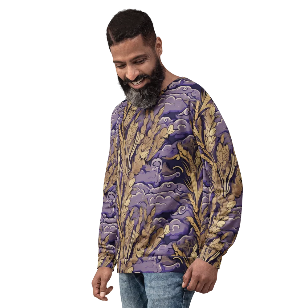 Amethyst Grain on Sweatshirt — Left Front