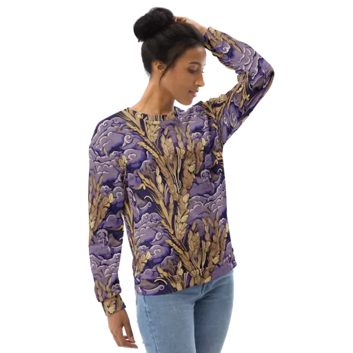 Amethyst Grain on a Sweatshirt