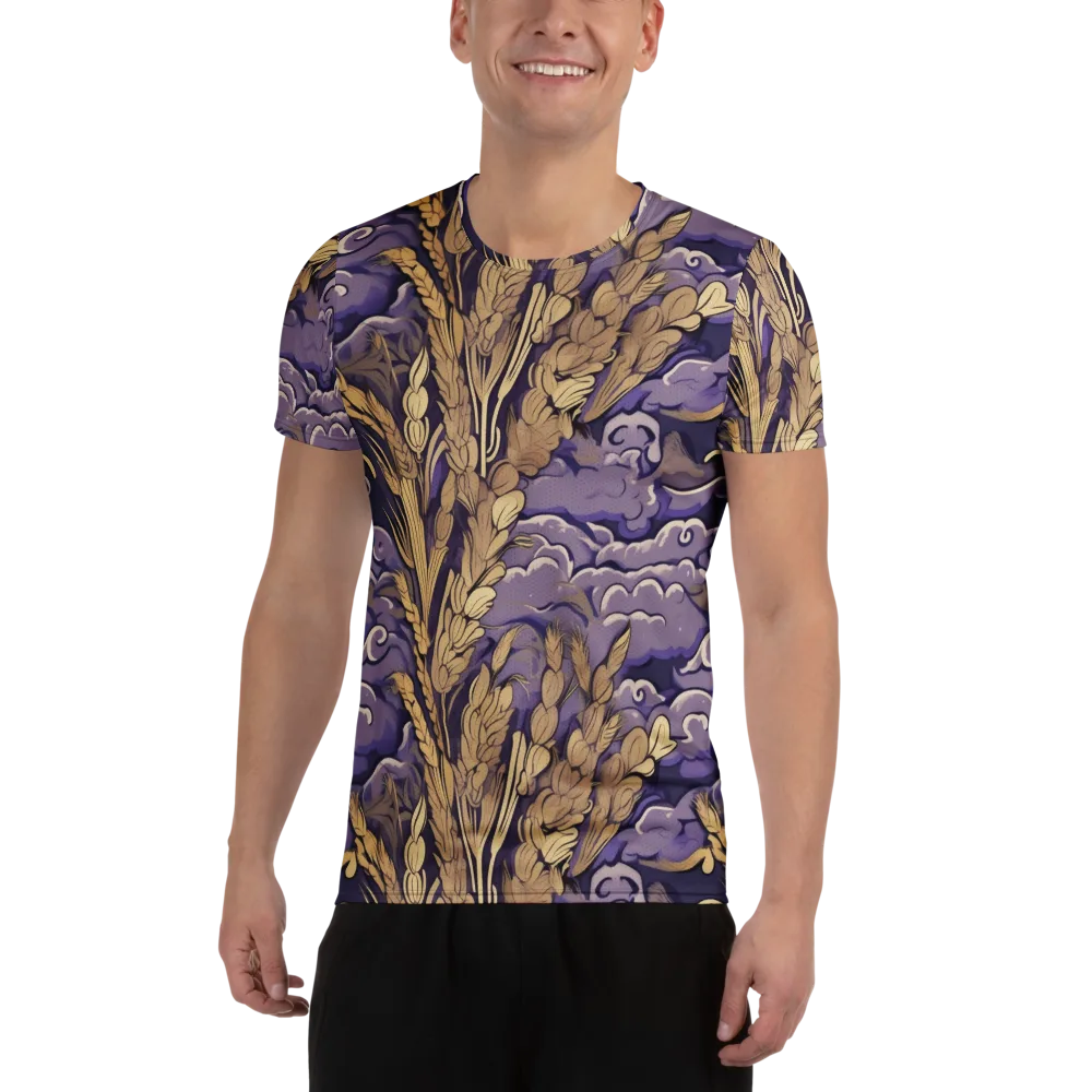 Amethyst Grain on Men's Athletic T-Shirt — Front