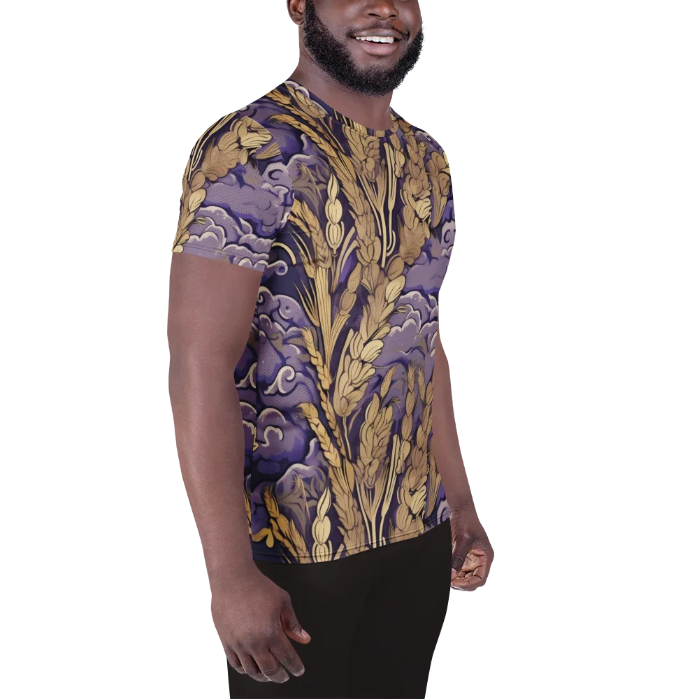 Amethyst Grain on Men's Athletic T-Shirt — Right
