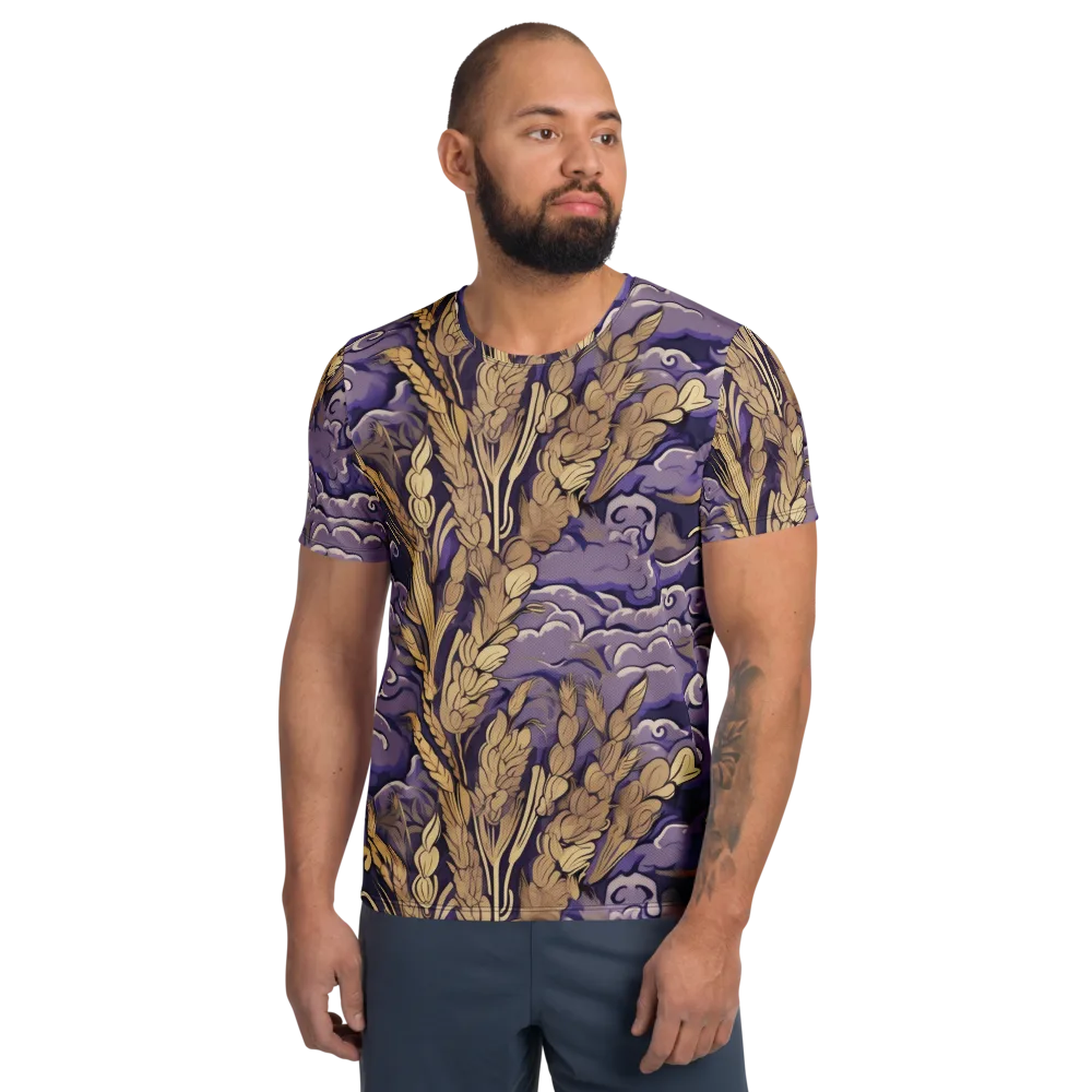 Amethyst Grain on Men's Athletic T-Shirt — Front