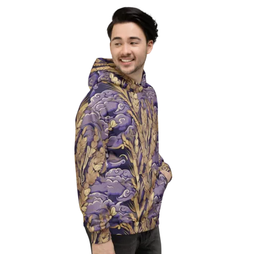 Amethyst Grain on a Hoodie