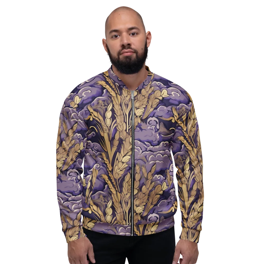 Amethyst Grain on Bomber Jacket — Front