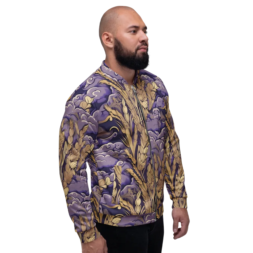 Amethyst Grain on Bomber Jacket — Right