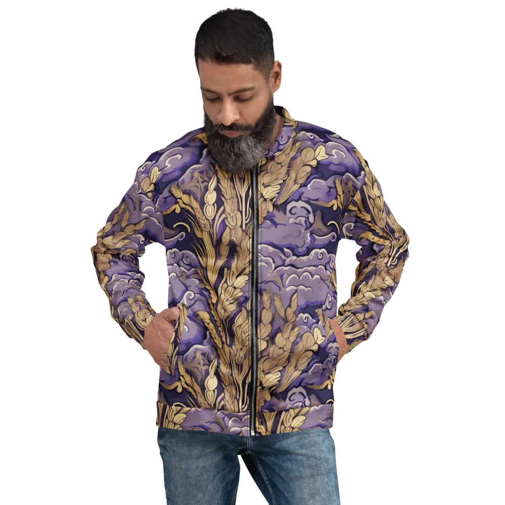 Amethyst Grain on Bomber Jacket — Front
