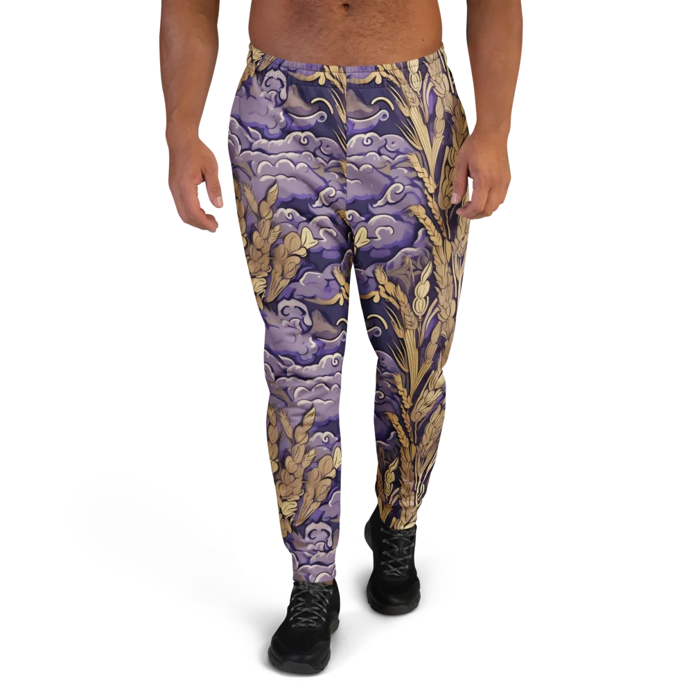 Amethyst Grain on Men's Joggers — Front
