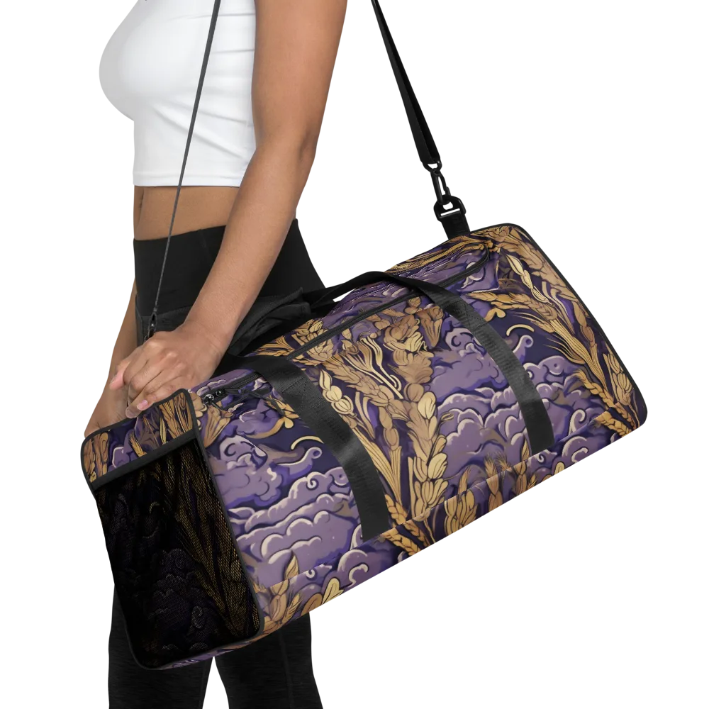 Amethyst Grain on Duffle Bag — Front
