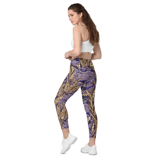 Amethyst Grain on a Leggings with Pockets