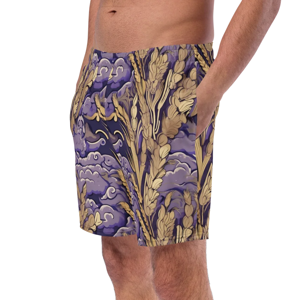 Amethyst Grain on Swim Trunks — Left Front