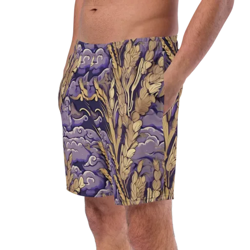 Amethyst Grain on a Swim Trunks