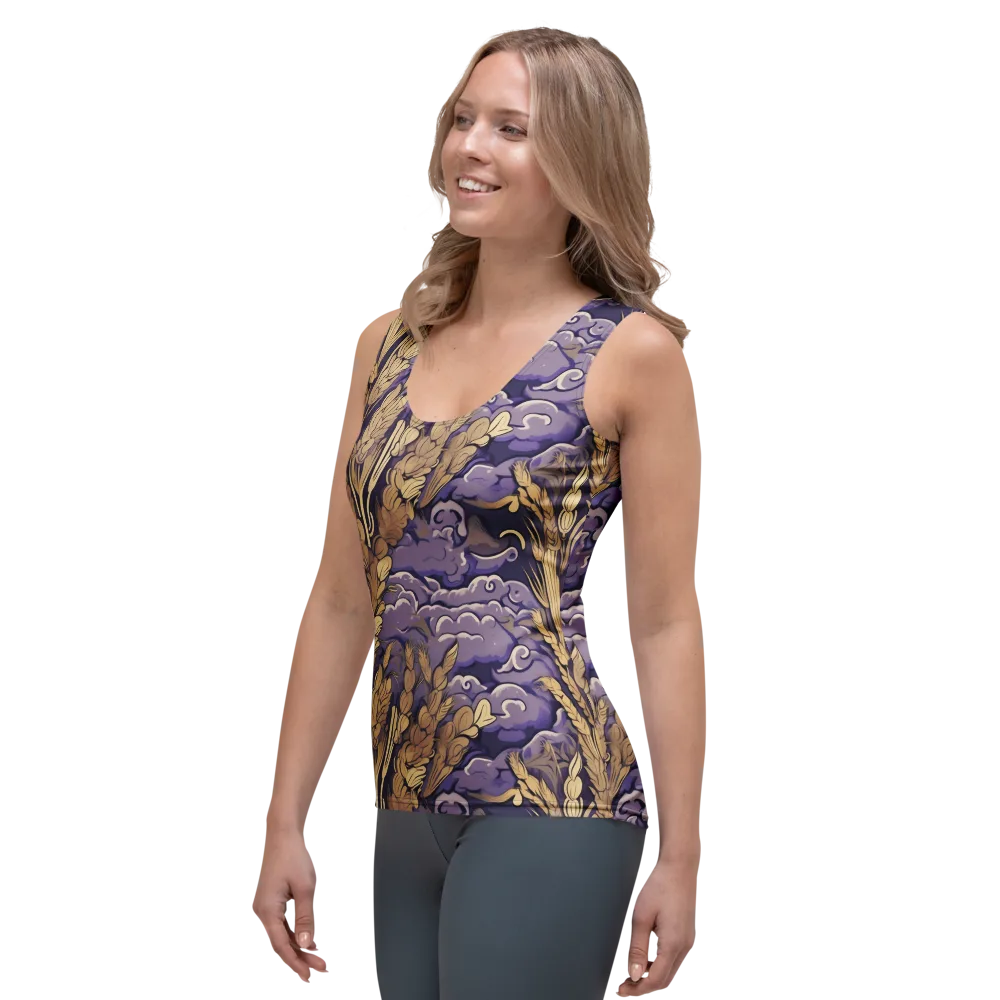 Amethyst Grain on Women's Tank Top — Left Front