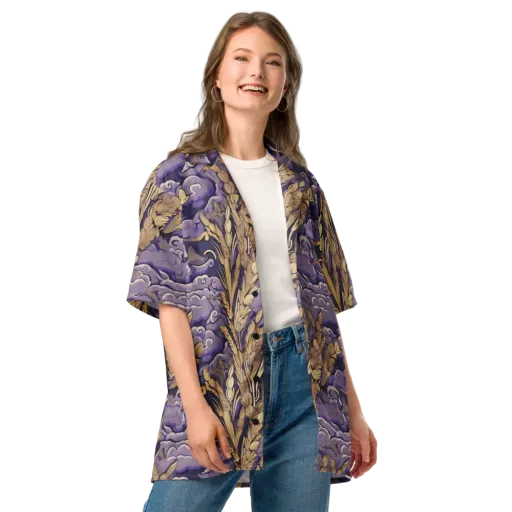 Amethyst Grain on a Button Shirt