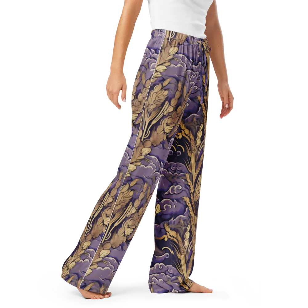Amethyst Grain on Women's Pajama Pants — Right Front