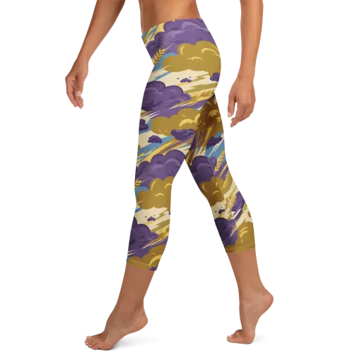 Harvest Tempest on a Capri Leggings
