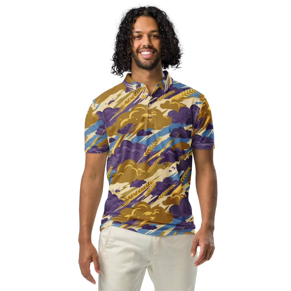 Harvest Tempest on Men's Slim Fit Polo Shirt — Front