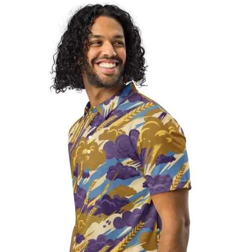 Harvest Tempest on a Men's Slim Fit Polo Shirt
