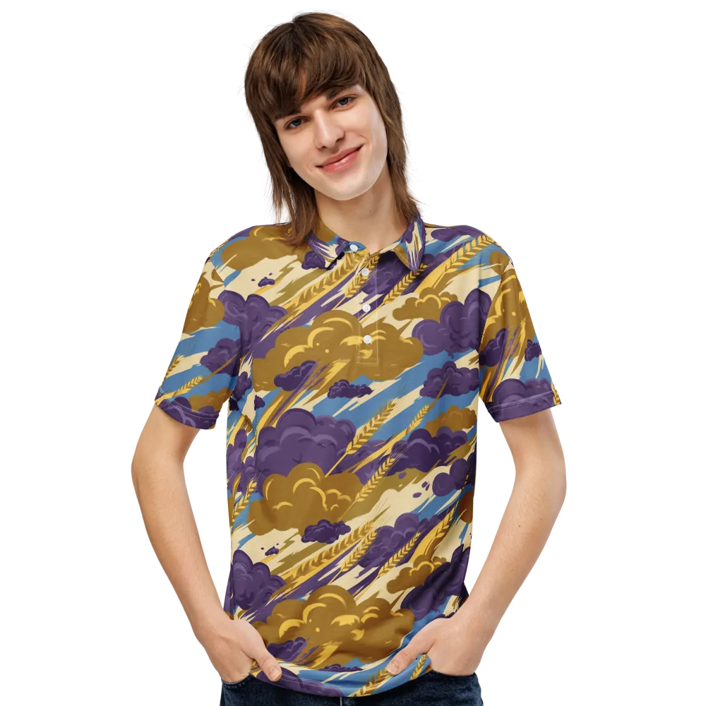 Harvest Tempest on Men's Slim Fit Polo Shirt — Front