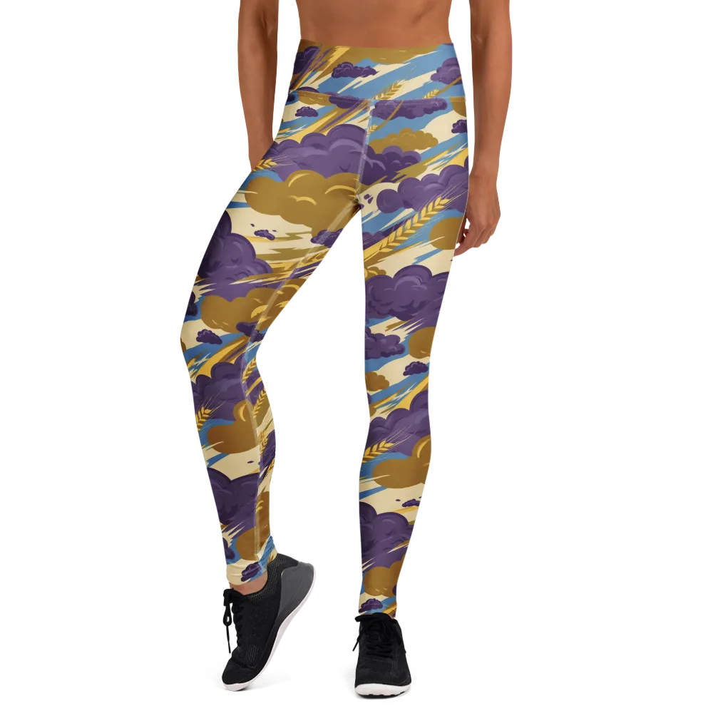 Harvest Tempest on Yoga Leggings — Front