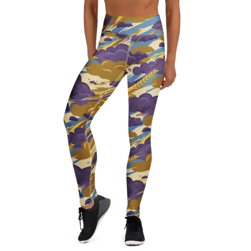 Harvest Tempest on a Yoga Leggings