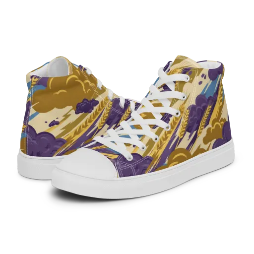 Harvest Tempest on a Men's High Top Canvas Shoes