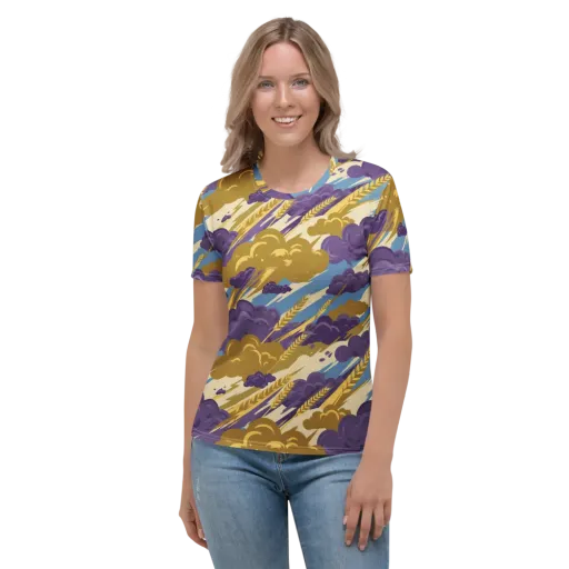 Harvest Tempest on a Women's Crew Neck T-Shirt