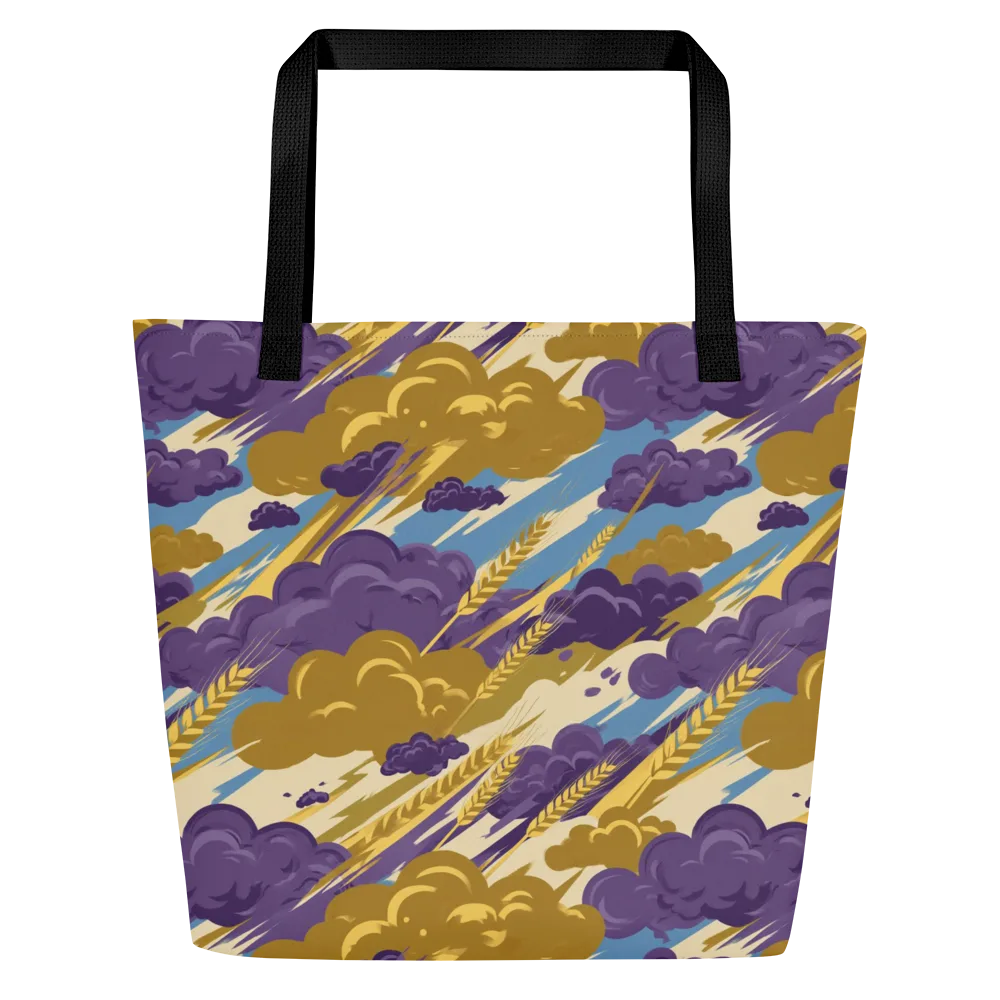 Harvest Tempest on Large Tote Bag W/ Pocket — Front
