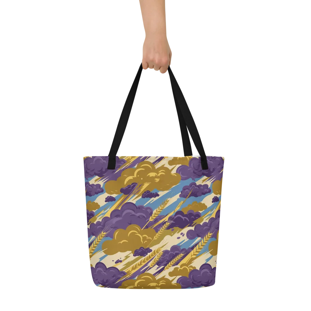 Harvest Tempest on Large Tote Bag W/ Pocket — Front