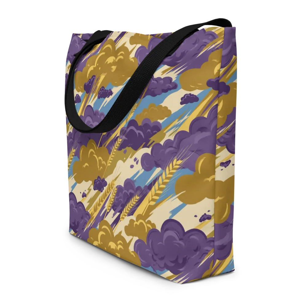 Harvest Tempest on Large Tote Bag W/ Pocket — Front