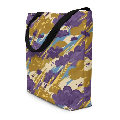 Harvest Tempest on a Large Tote Bag W/ Pocket