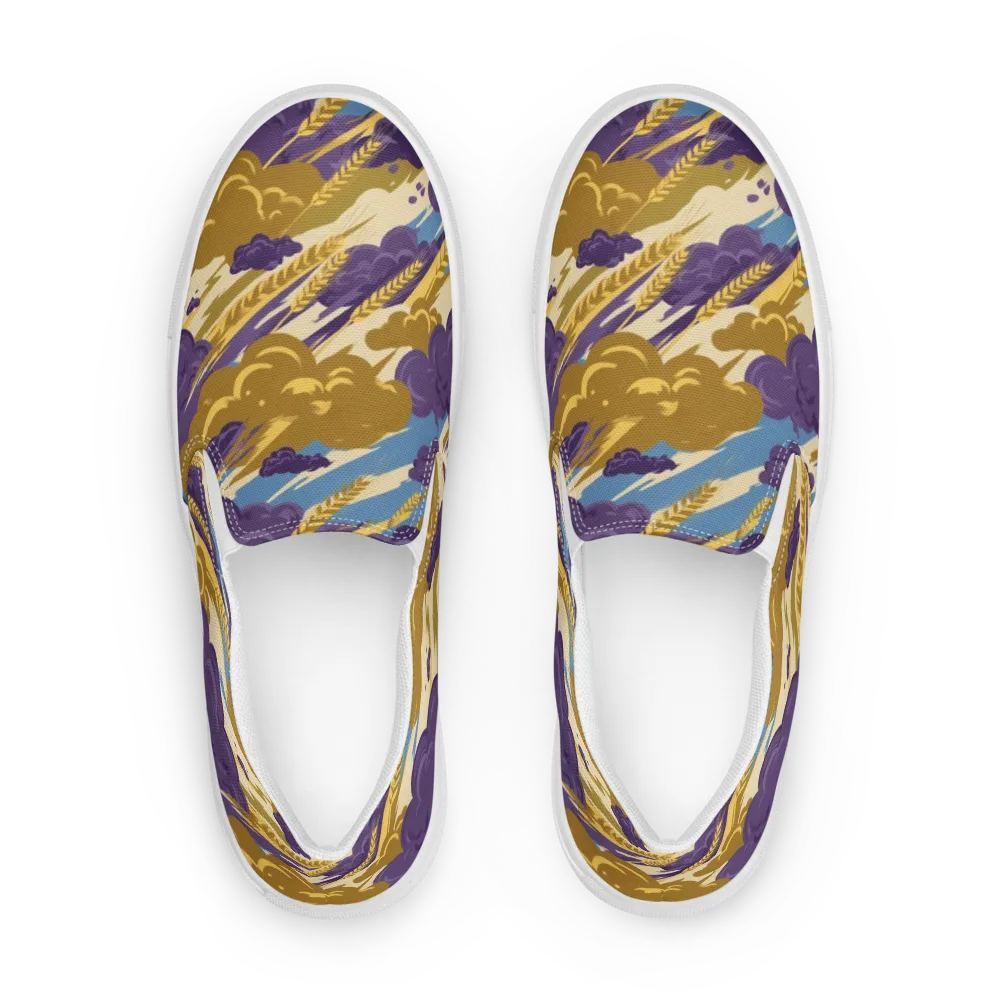 Harvest Tempest on Women's Slip-On Canvas Shoes — Front