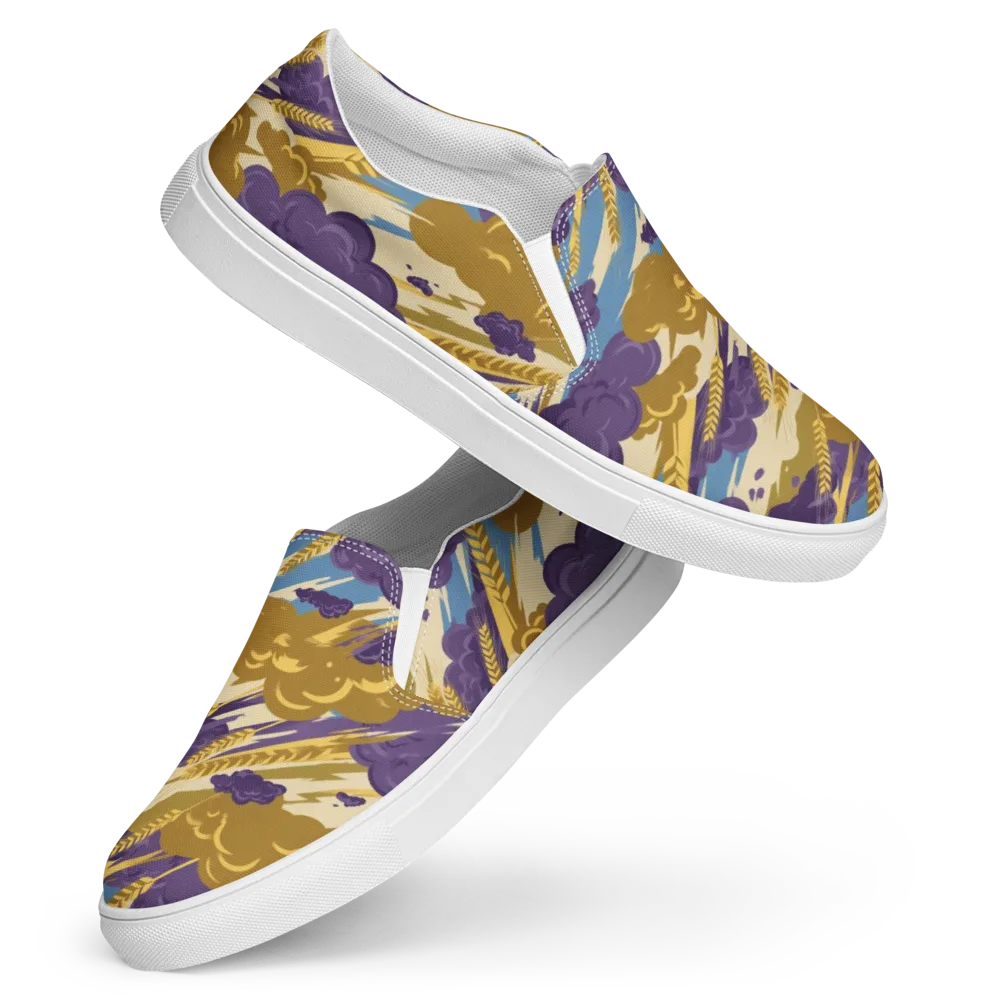 Harvest Tempest on Women's Slip-On Canvas Shoes — Front