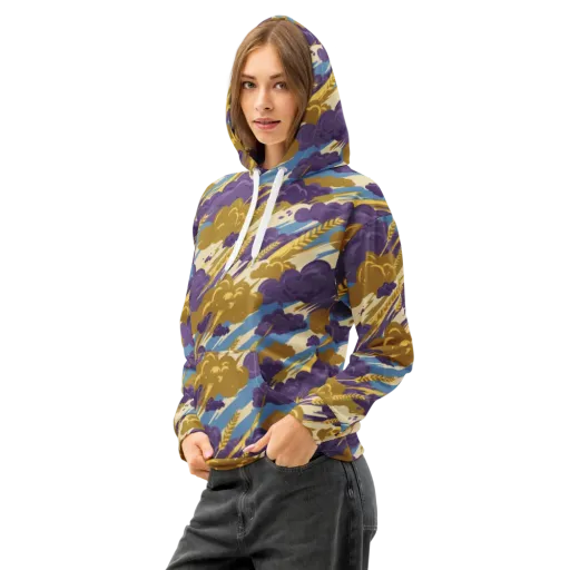 Harvest Tempest on a Cotton Hoodie