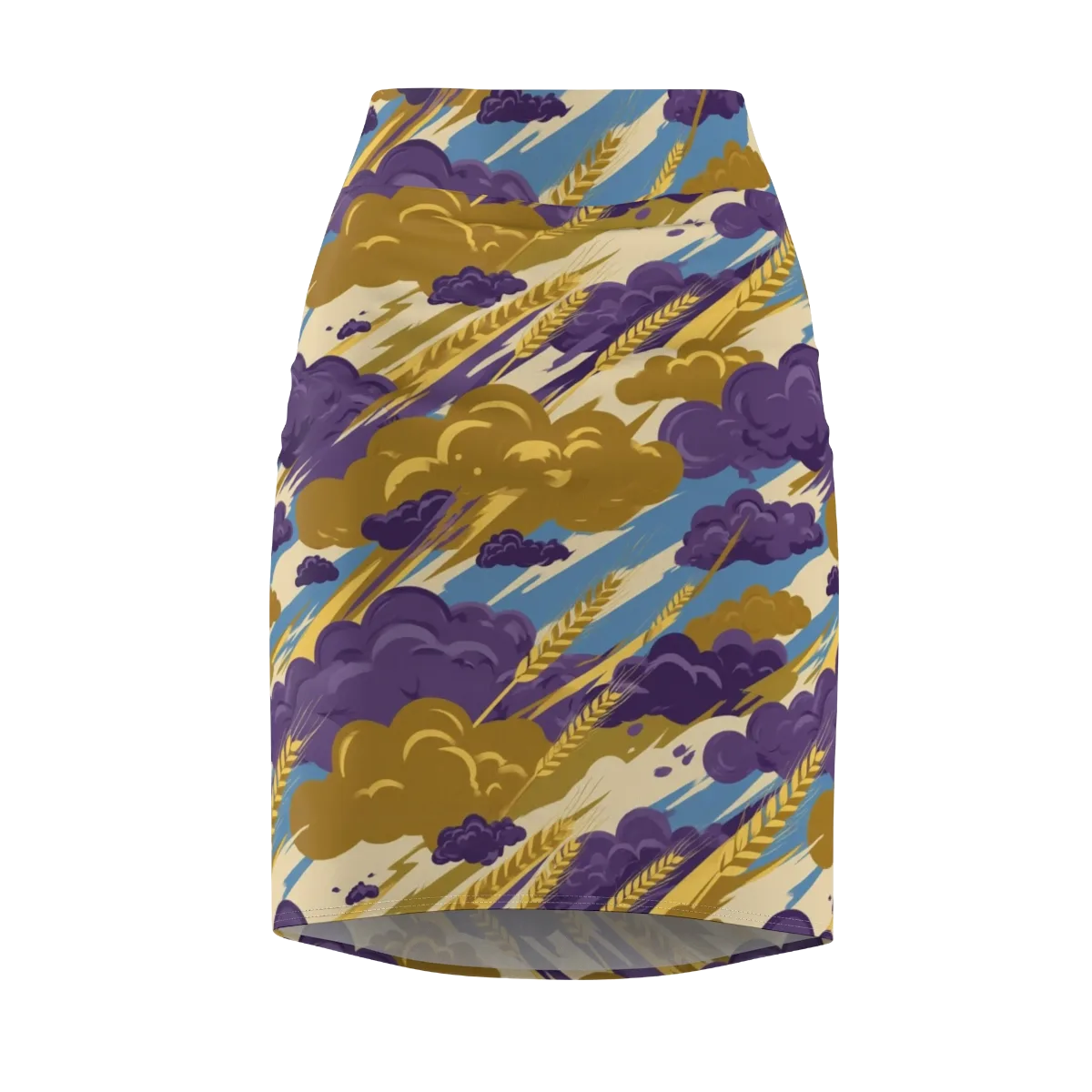 Harvest Tempest on Pencil Skirt — Front