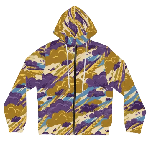 Harvest Tempest on a Women's Full-Zip Hoodie