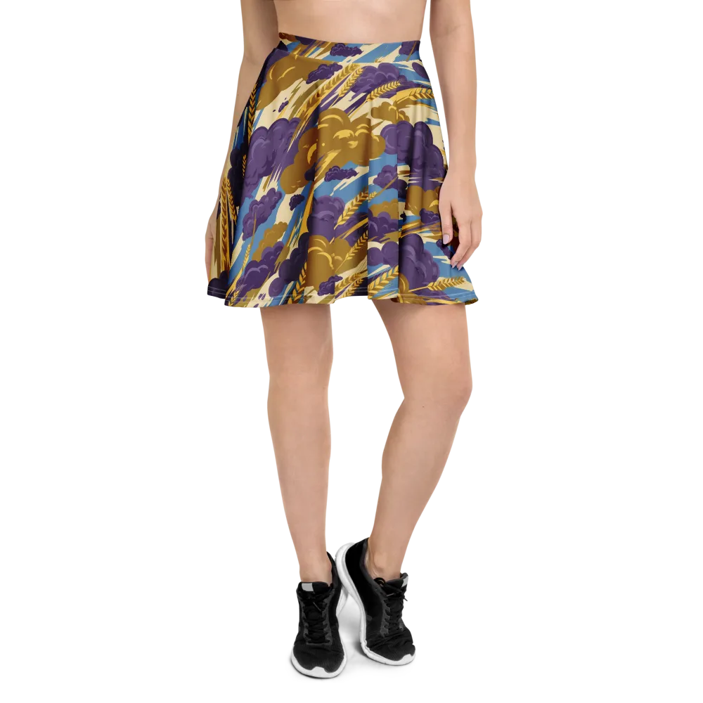 Harvest Tempest on Skater Skirt — Front