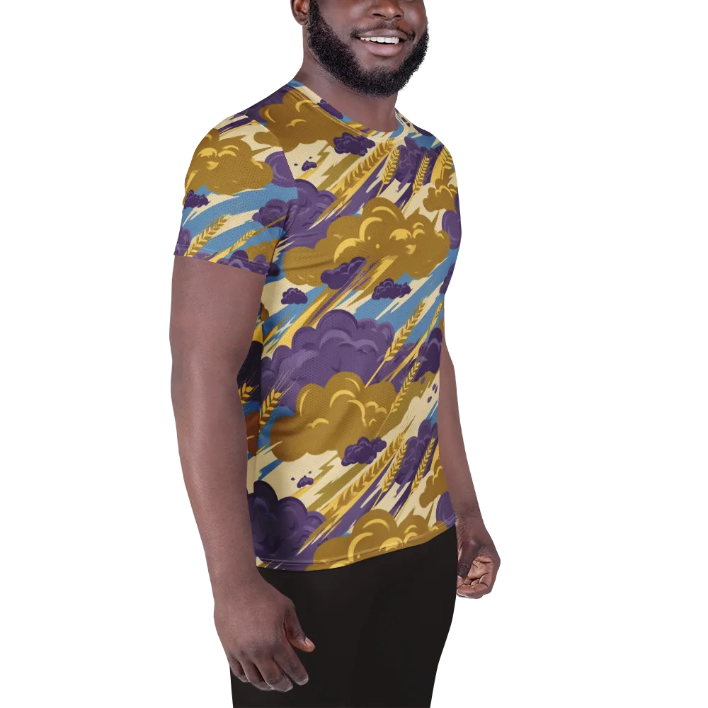 Harvest Tempest on Men's Athletic T-Shirt — Right