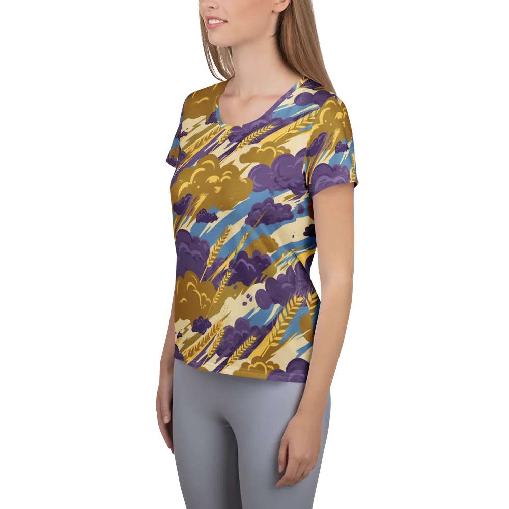 Harvest Tempest on Women's Athletic T-Shirt — Left