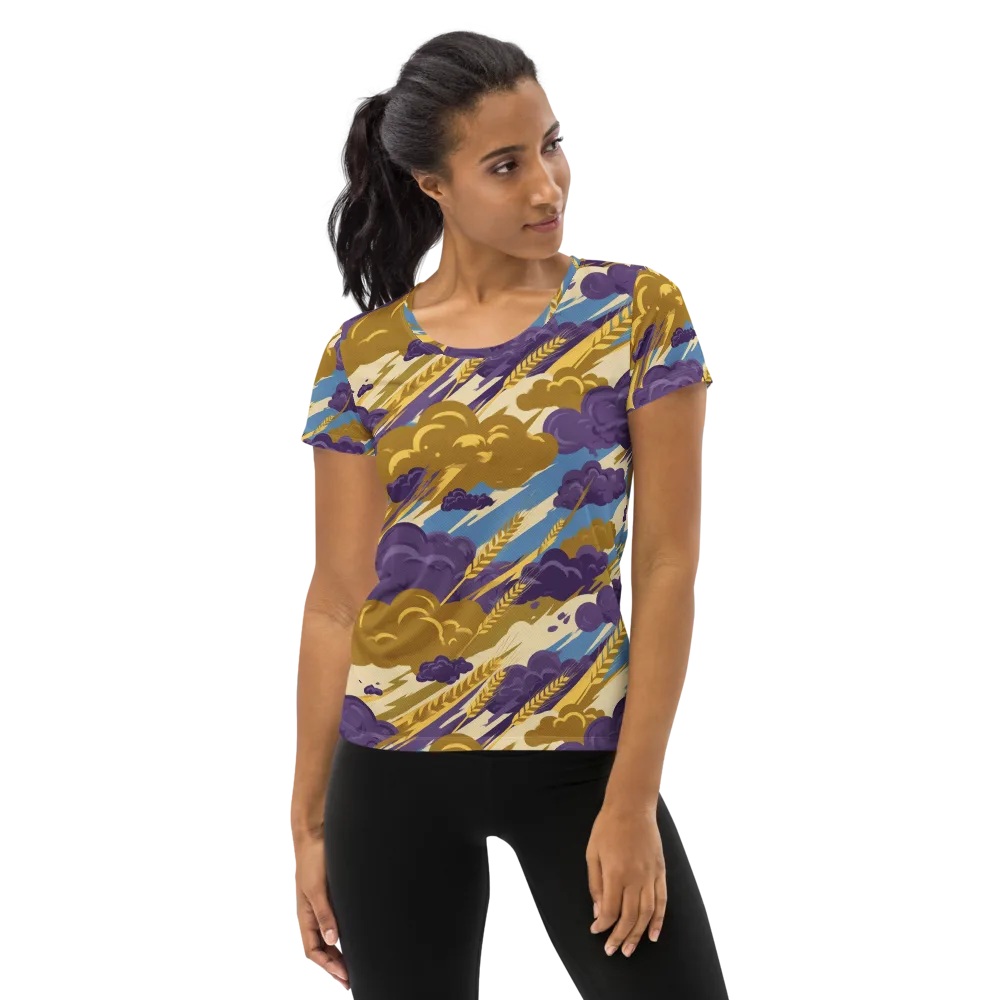 Harvest Tempest on Women's Athletic T-Shirt — Front