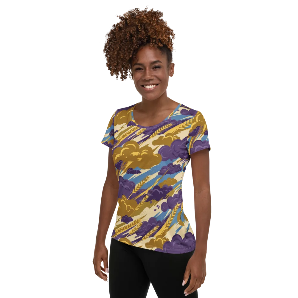 Harvest Tempest on Women's Athletic T-Shirt — Left