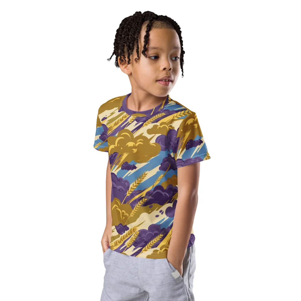 Harvest Tempest on Kids Crew Neck T-Shirt — Left Front