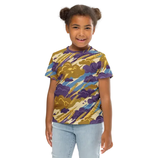 Harvest Tempest on a Kids Crew Neck T-Shirt