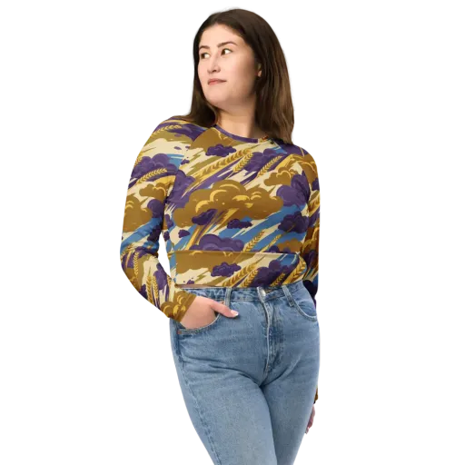 Harvest Tempest on a Long Sleeve Crop Top