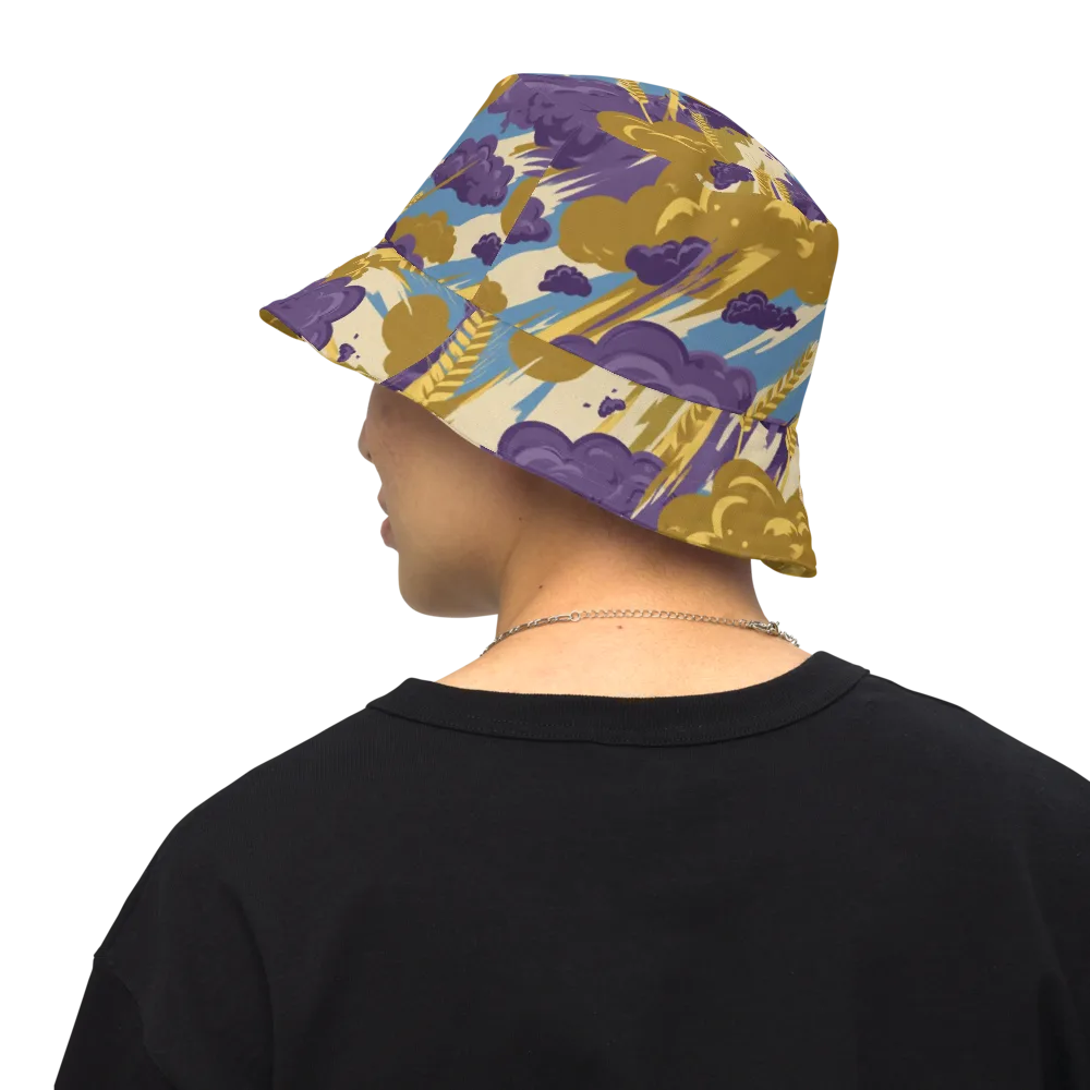 Harvest Tempest on Reversible Bucket Hat — Back Inside