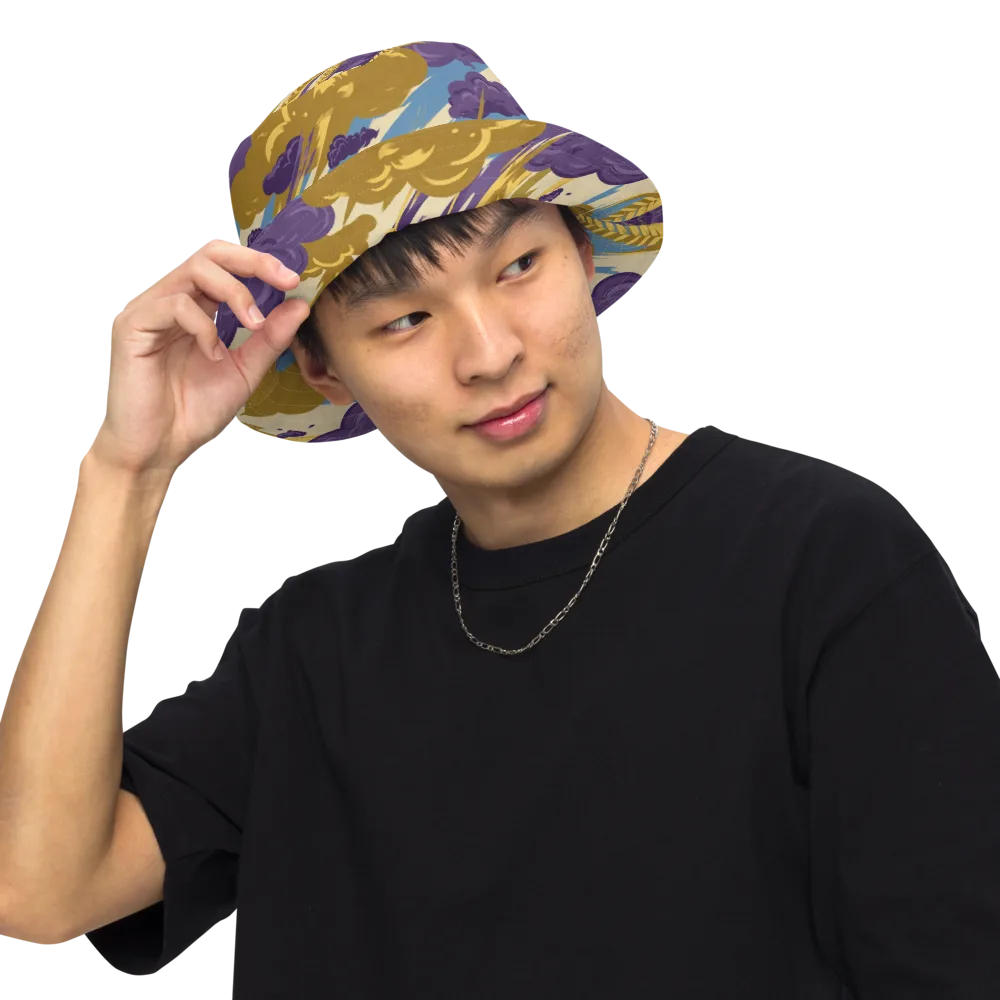 Harvest Tempest on Reversible Bucket Hat — Front Inside