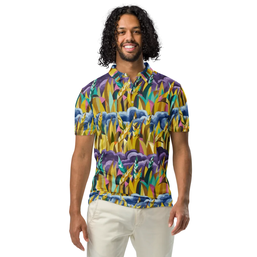 Thundergrass on Men's Slim Fit Polo Shirt — Front