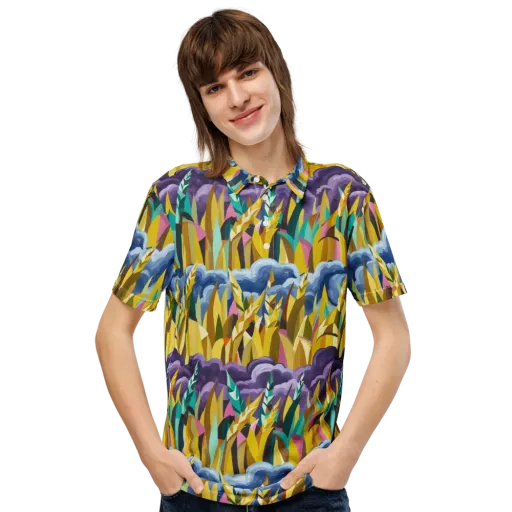 Thundergrass on a Men's Slim Fit Polo Shirt