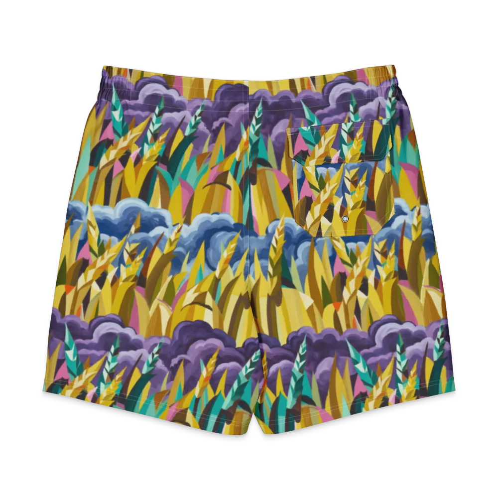 Thundergrass on Men's Board Shorts — Back